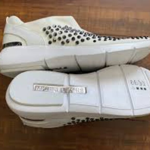 NIB Michael Kors – 'Ace' Crystal Encrusted Trainer - OPTIC WHITE - 8.5 8 - Picture 3 of 5